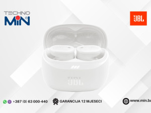 JBL Tune Buds 2 White Bluetooth TWS slušalice s ANC-om, baterija