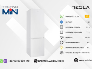 Tesla samostojeći frižider RC2600HE 262L sa zamrzivačem 180cm