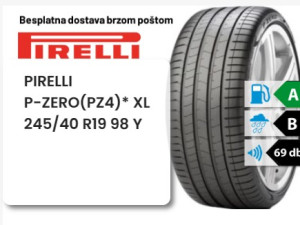 245/40 R 19 98Y XL PIRELLI P-ZERO*(PZ4)