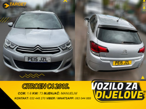 DIJELOVI CITROEN C4 1.6 DIZEL 73KW 2015 MJENJAC MOTOR DV6FD