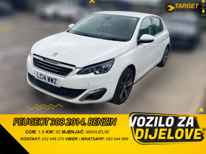DIJELOVI PEUGEOT 308 1.6 BENZIN 92KW 2014 MJENJAC MOTOR EP6CDT