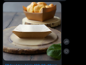 Ep food tray bijela 100x62x40mm 1000 kom