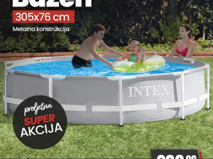 Bazen Intex 305 x 76 cm sa pumpom Metal Frame Pool