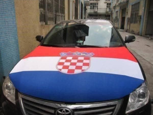 Zastava za auto haubu Hrvatske Hrvatska navlaka zastave