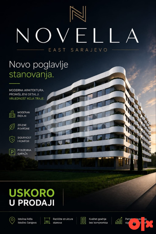 NOVELLA Trosoban stan U IZGRADNJI