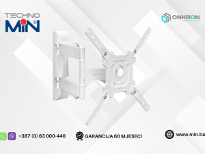 ONKRON zglobni zidni nosač za TV M4-W 32"-65" do 35kg, Bijeli
