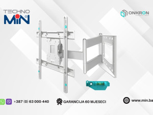 ONKRON zglobni zidni nosač za TV M7L-W 40"-75" do 68.2kg, Bijeli