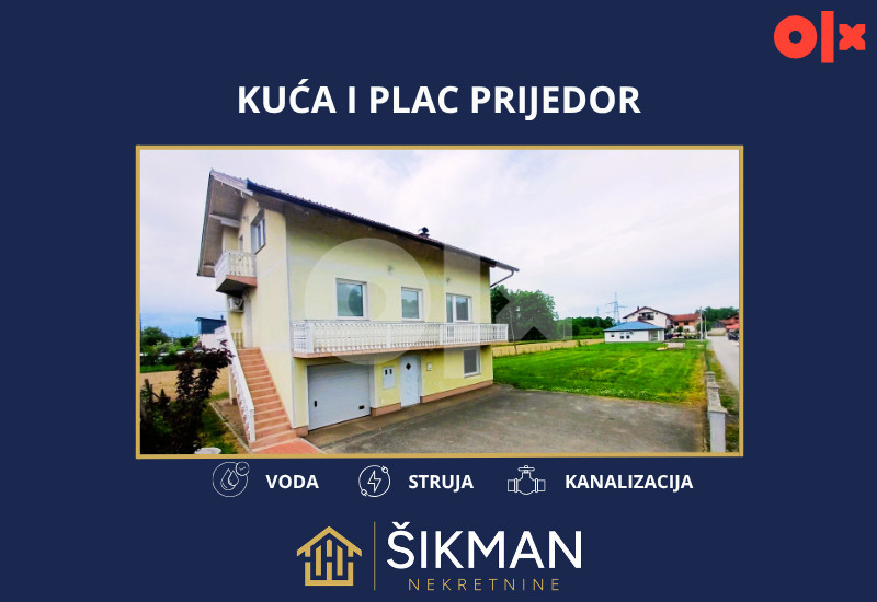 Kuća Prijedor(Petrovo) 270m2, plac 1000m2