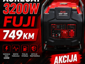 Agregati FUJI Benzin HH4500 dizel generatori 1kW-1100kW