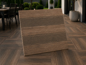 PLOČICA DECKWOOD BROWN 45X45 1,22M2/PAK C69702