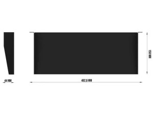 Polica za rack 19'' 1U Audibax Pro Rack Shelf 10268591