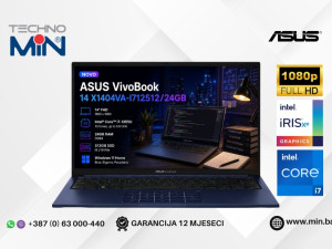 ASUS VivoBook 14 X1404VA 14" i7-1355U, 24GB RAM, 512GB SSD Win 11