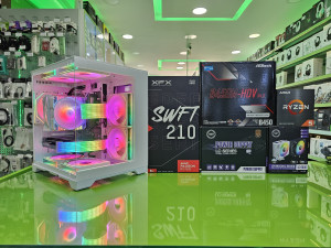 Gaming PC Ryzen 5 5500 /16GB/RX 7600 8GB/SSD 500GB+HDD 500GB