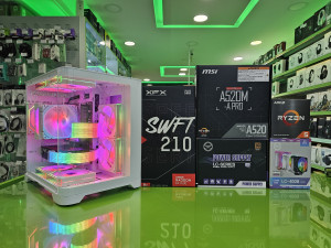 Gaming PC Ryzen 5 5500 /16GB/RX 7600 8GB/SSD 500GB+HDD 1TB