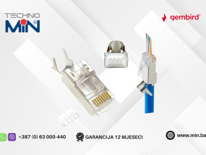 Gembird konektor RJ45 CAT7 FTP/SFTP prolazni 50 komada