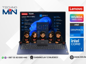 Lenovo Slim 5 16IRU 16" WUXGA, Core 7 150U, 16GB RAM, 1TB SSD