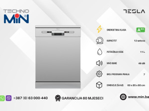 Tesla samostojeća mašina za suđe, 60 cm, 12 kompleta, 7 programa