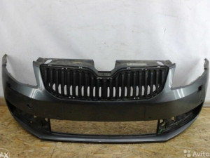 Prednji branik crni original Skoda octavia 13-