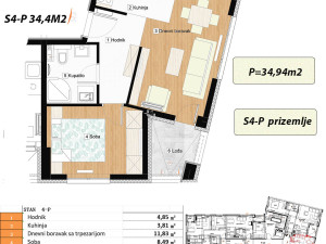 Stan Banja Luka 34.94m2