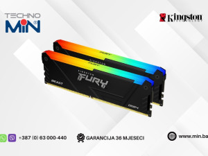 Kingston Fury Beast RGB 16GB (2x8GB) 3200MHz DDR4 CL16 RAM Kit