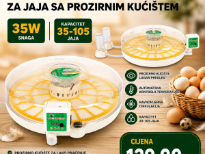 Inkubator za jaja sa prozirnim kućištem 35