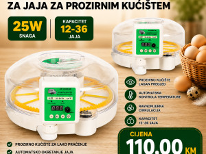 Inkubator za koke kapaciteta 12-36 jaja 25W