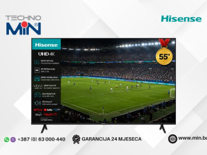 Televizor Hisense 55A6K, 55" 4K UHD DLED HDR10+ VIDAA OS Smart TV