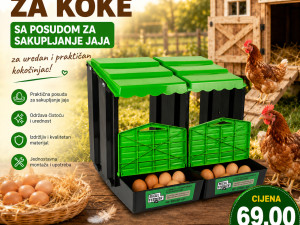 SET GNIJEZDA SA POLAGANJE JAJA SA KOŠAROM ZA SAKUPLJANJE