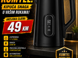 KUMTEL kuhalo za vodu, 1500W-1800W, 1,7 lit, HMK-09