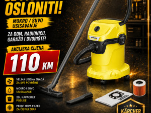 KARCHER USISIVAČ ZA MOKRO I SUHO ČIŠĆENJE WD3 P V-17/4/20