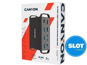 CANYON hub DS-95 14in1 USB-C Grey CNS-HDS95ST