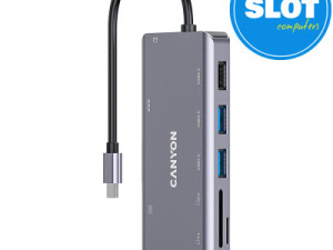 USB-C HUB Port Replikator Canyon 9 in 1 HDMI CNS-TDS11