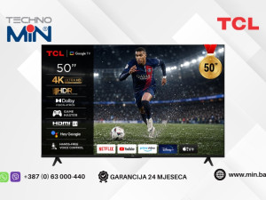 Televizor TCL 50P7K (2025), 50" 4K UHD QLED, Google TV (Smart TV)