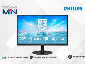 Monitor Philips V-Line 221V8/00 21.5" VA FHD, 75Hz, 4ms