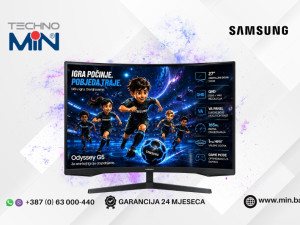 Monitor Samsung Odyssey G55C, 27" Curved QHD VA, 165Hz
