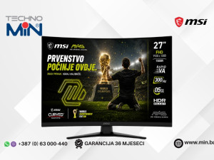 Gaming Monitor MSI MAG, 25" FHD, Rapid IPS, 300Hz, 0.5ms