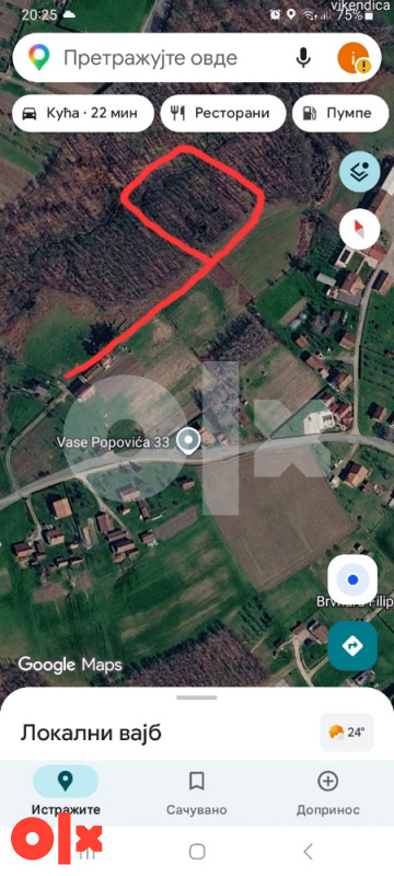 Plac zemljiste Malo Blasko Slatina