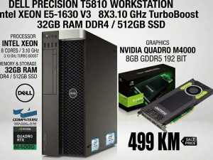 DELL XEON I7 / 32GB DDR4 / NVIDIA QUADRO 8GB DDR5 / 256 SSD