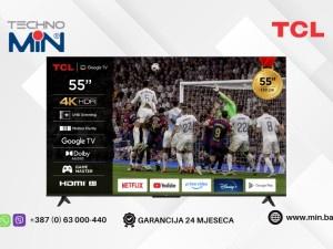 Televizor TCL 55P631, 55" 4K UHD LED, Google TV (Smart TV)