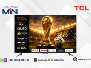 Televizor TCL 55C643, 55" 4K UHD QLED 120Hz, Google TV (Smart TV)