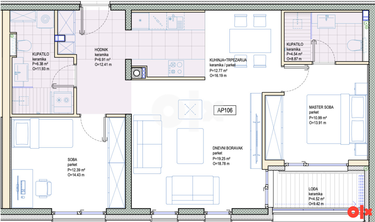NOVO MOJMILO Apartman L2 106 9