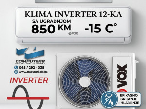KLIMA VOX INVERTER  -15 /  SA UGRADNJOM / WI FI