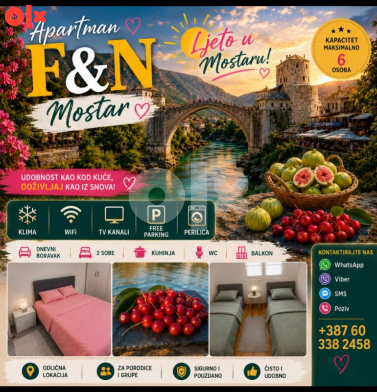 Stan na dan Mostar 60 KM