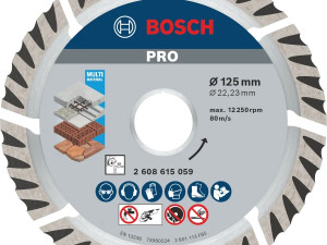 BOSCH Dijamantna rezna ploča 125mm x 22.23mm Multimaterijal