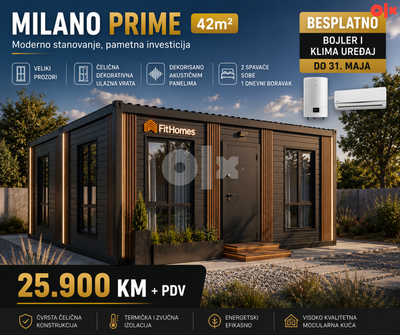 Montažni objekat Živinice 42m2