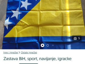 Zastava BiH, ljiljani, ljiljanka, zastave, navijanje fudbal