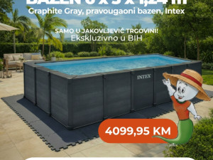 BAZEN PRAVOUGAONI SA PANEL. SET 6X3X1.24M 26398GS INTEX