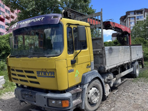 Kamion kiper STEYR 19S36 s kranom Palfinger