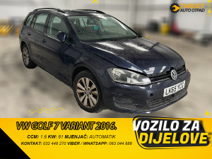 DIJELOVI VW GOLF 7 VARIANT 1.6 DIZEL 81KW MJENJAC MOTOR CXXB