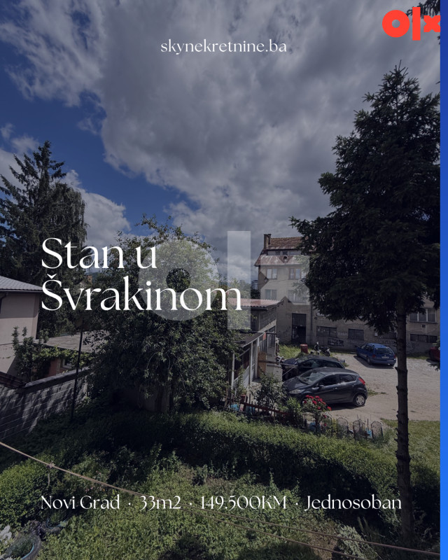 Stan Švrakino, Novi Grad, 33m2 I SKY NEKRETNINE